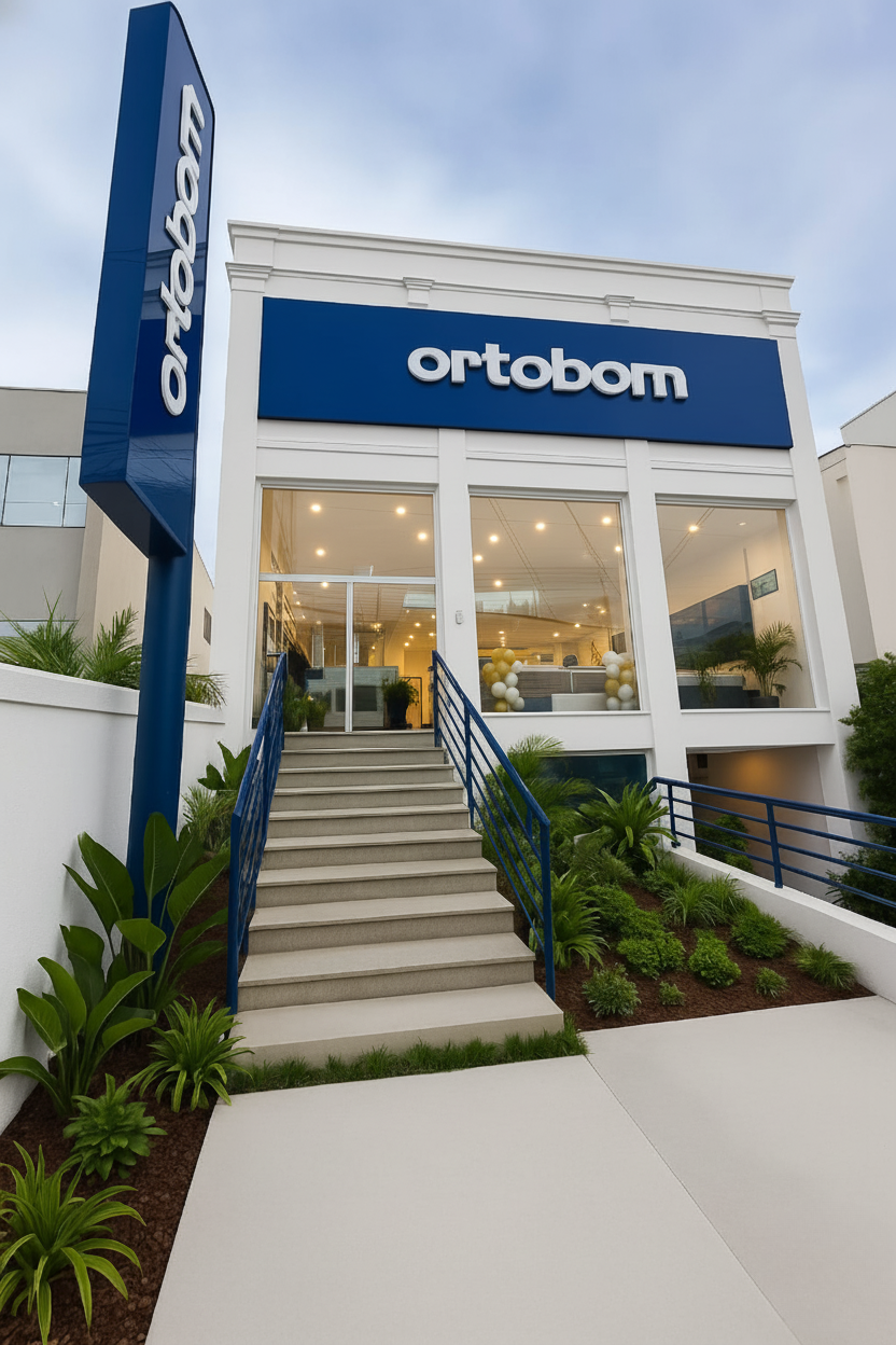 Fachada da Loja Ortobom Sorocaba Campolim, Av. Antônio Carlos Comitre